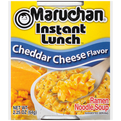 Maruchan Instant Cheddar Cheese Flavored Ramen Noodle Soup, 2.25 Ounces, 12 Per Case